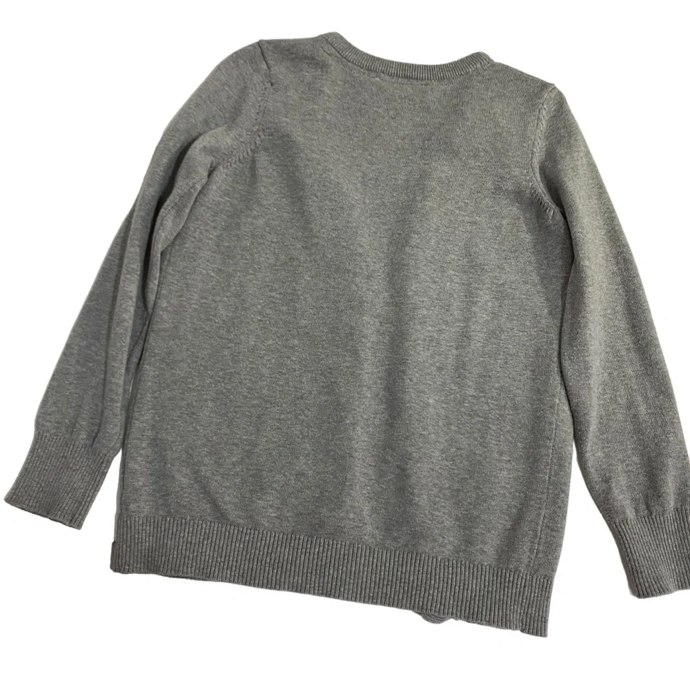 THE CHILDREN’S PLACE Cardigan Sweater Leggings Pants Set Size 10 Gray Navy Blue